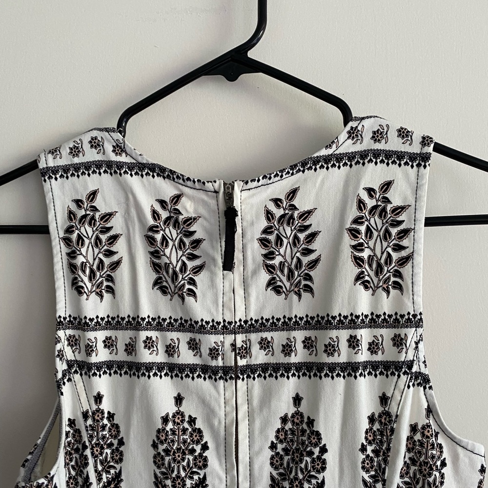 Anthropologie Woodblock MIDI Dress size 12 Fit-n-Flare sleeveless with POCKETS! - Picture 5 of 7